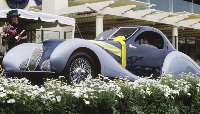Talbot-Lago T150C by Figoni & Falaschi - Silk Scarf - 2023 Pebble Beach  Concours d'Elegance®
